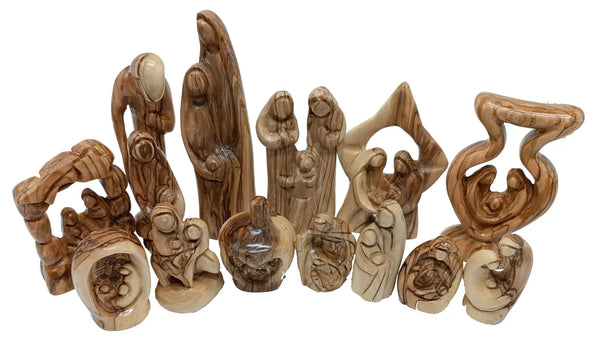 Holy Family Figures: Handcrafted Olive Wood Art from the Holy Land