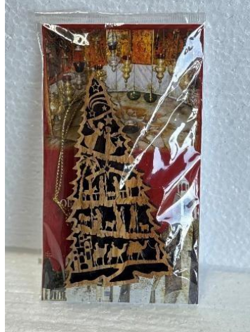 Christmas Ornament – Handcrafted Olive Wood