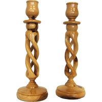 Olive Wood Candlesticks
