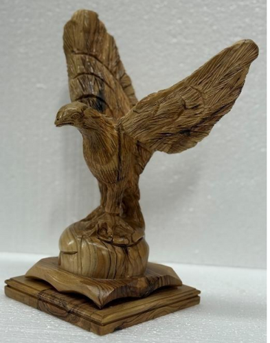 Eagle Sculpture – Hand-Carved Olive Wood from the Holy Land