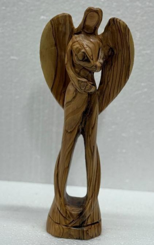 Faceless Angel – Hand-Carved Olive Wood
