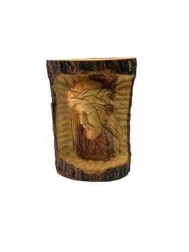 Hand Carved Olive Wood Jesus Sculpture - Bethlehem Home Decor