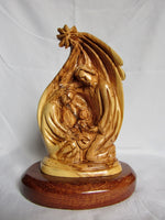 Olive Wood Nativity Scene Handmade Christmas Decor from Bethlehem