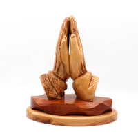 Olive Wood Praying Hands Statues Large Praying Hands Statue