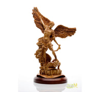 Large St. Michael The Archangel  Michael Defeating Satan Statue