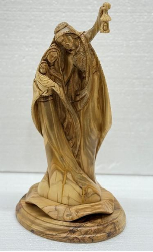 The Holy Family – Artistic Olive Wood Sculpture 30 cm