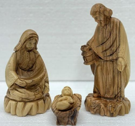 The Holy Family – 4 Pieces Artistic Olive Wood Set