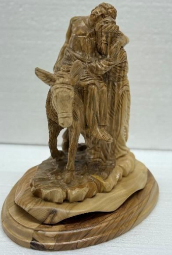 The Good Samaritan – Olive Wood Artistic Sculpture