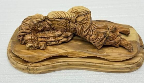 Sleeping St. Joseph – Olive Wood Artistic Sculpture