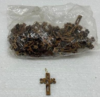 Jesus Cross Charms – Olive Wood Artistic Work 100 charms