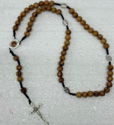 Olive Wood Rosary – Handcrafted Prayer Beads from the Holy Land