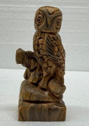 Owl – Hand-Carved Olive Wood Figurine