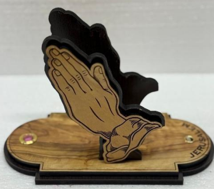 Handcrafted Olive Wood Bible Holder – Holy Land Religious Accessory 13 cm