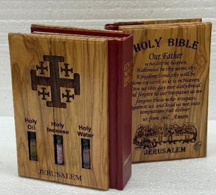 Holy Bible Set – Includes Holy Oil, Incense, and Holy Water 15 cm