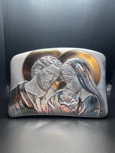 Holy Family Silver Icon – Triangle