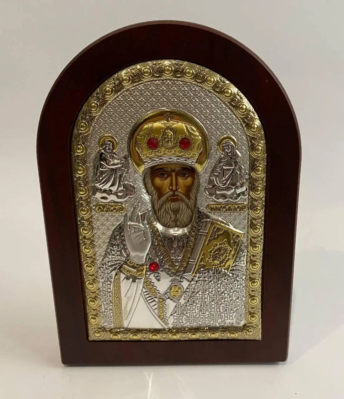 Silver icon of St. Nicholas the Wonderworker