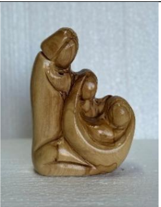 Holy Family Faceless – Olive Wood