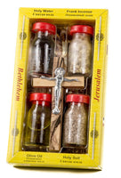 Holy Land — Holy Water, Anointing Oil, Earth, Incense & Olive Wood Cross