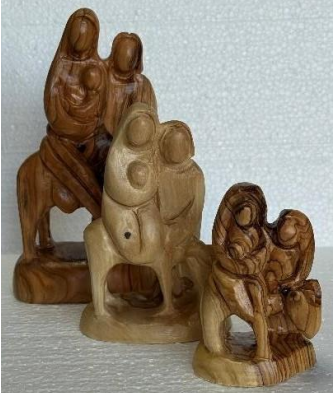 Flight to Egypt – Hand-Carved Olive Wood Figurine