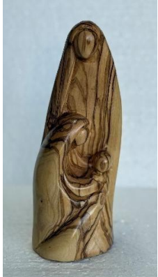 Holy Family Faceless – Hand-Carved Olive Wood