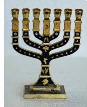 Menorah Black – Elegant Hanukkah Candle Holder