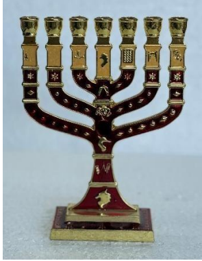 Menorah Red – Shalom Design