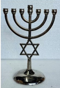 Menorah Silver – Elegant Judaica Candle Holder for Home & Hanukkah