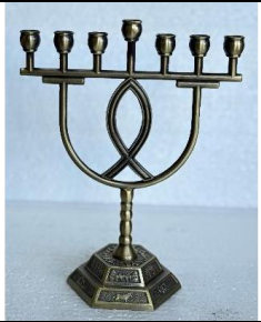 Menorah Bronze – Traditional Jewish Candle Holder with Antique Bronze Finish