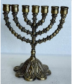Menorah Bronze – Classic Judaica Candle Holder for Hanukkah & Home Blessings