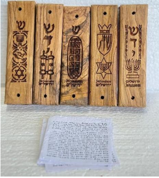 Mezuzah Set – Handcrafted Judaica Wall Scroll Holders