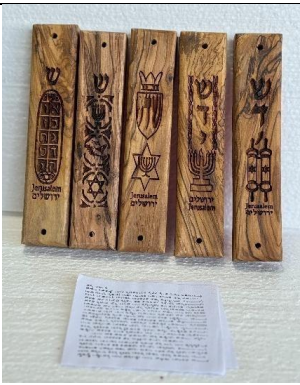 Mezuzah Set – Handcrafted Judaica Wall Scroll Holders