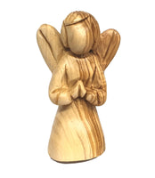 Olive wood angel