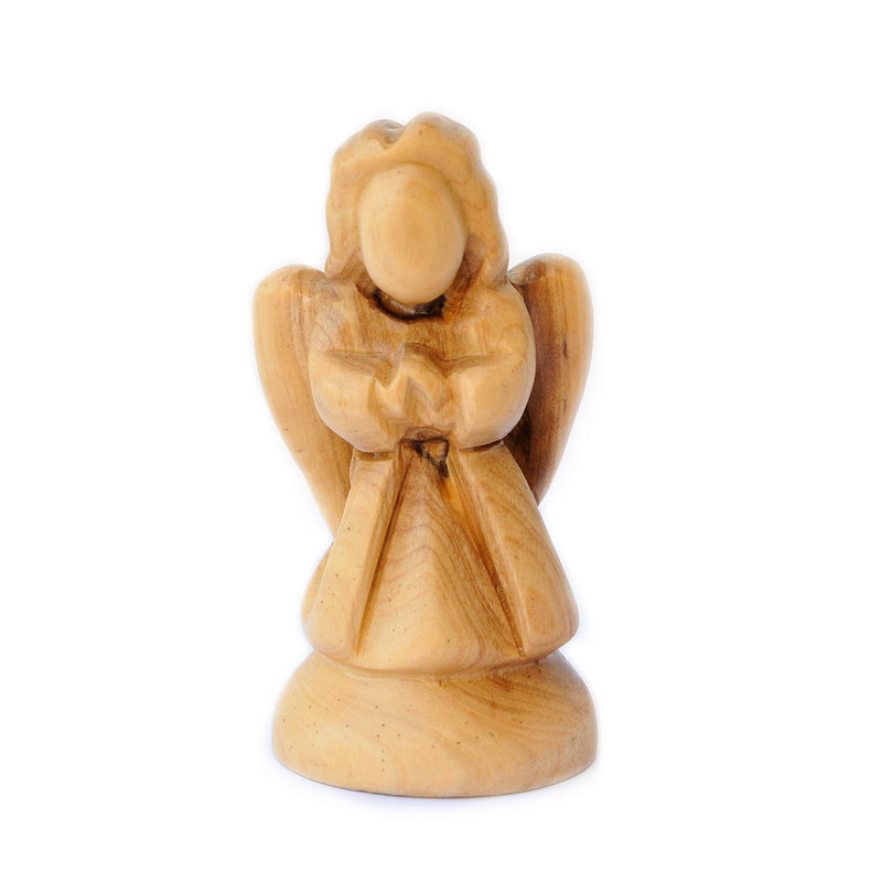 Olive wood angel